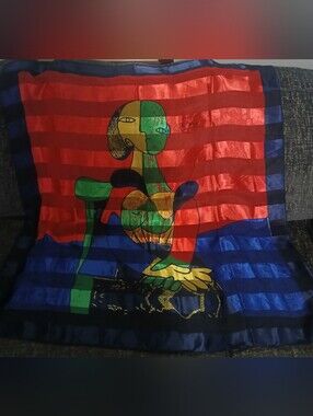 EUC Vintage Picasso Femme Assise Scarf